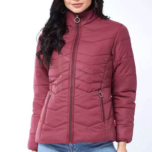 Chaqueta acolchada de invierno para hombre de alta calidad, transpirable, logotipo personalizado, tela impresa, cierre de cremallera, relleno de algodón, recién llegado - Product Image 1