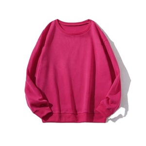 Best Sale Men's 100% Cotton 2400gsm Crew Neck Sweatshirt Solid Pattern <b>Plain</b> Dyed for Autumn - Product Image 2