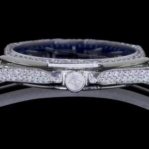 Luxury Mechanical <b>Watch</b> for <b>Men</b> Stainless Steel Band Fitted Natural Diamonds 100 Bar Water Resistant Luxury Fashion Analogue - Product Image 3