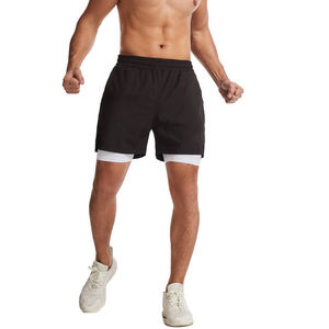 Men's High Quality <b>Gym</b> Fitness <b>Shorts</b> Zipper Packet Sportswear Casual Solid Pattern Eco-Friendly <b>Shorts</b> for Sale 2026 - Product Image 2