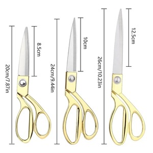 Ciseaux de tailleur en acier inoxydable pour tissu, broderie, couture, coupe de vêtements, outil de coupe avec lame droite et tranchante - Product Image 5