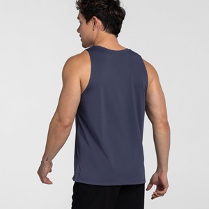 Camiseta sin mangas de entrenamiento informal para hombre, diseño de cuello redondo transpirable de secado rápido para uso en el gimnasio, venta al por mayor a bajo precio, Fitness - Product Image 2
