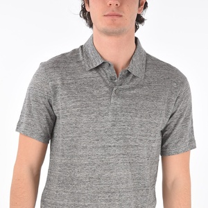 Polo de manga corta para hombre, 100% algodón, con Logo OEM, de secado rápido, de talla grande, Color sólido - Product Image 1
