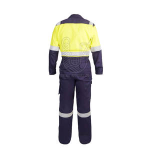 Reflective Breathable Safety Workwear Overall <b>Dungaree</b> Hi Visibility Industrial <b>Men's</b> High Performance Polyester/Nylon Needle - Product Image 2