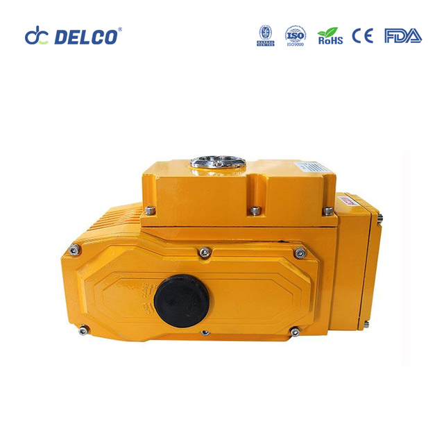 Yellow Color Compact Multi Turn Electric Actuator for Small Gate Valve