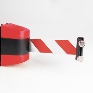 Nastro Barriera Magnetico Rosso-Bianco Lunghezza 9,8m - Product Image 1