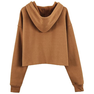 Sudadera corta con capucha para mujer a la moda, logotipo personalizado | Jersey de moda 2025, ropa de calle para ropa deportiva, gimnasio, fitness y ropa, compradores al por mayor - Product Image 2