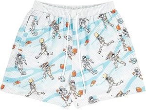 Mens Mesh Graphic Print <b>Shorts</b> Casual Fashion <b>Cool</b> <b>Shorts</b> Retro Active Gym Streetwear <b>Short</b> Pants - Product Image 5
