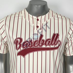 Venta caliente Pinstripe Baseball Jersey Ropa deportiva Personalizable Uniforme de béisbol Bordado Ropa de equipo transpirable de secado rápido - Product Image 2