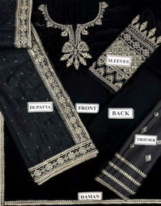 Nuevo Diseño 2026, Vestido Largo Étnico con Pedrería, Bordado y Estampado, Estilo Indio, Traje Elegante para Fiesta, Salwar Kameez - Product Image 4