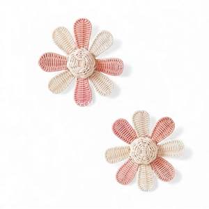 Handmade Botanical Rattan Flower <b>Wall</b> Decor Natural Woven <b>Art</b> for Baby <b>Nursery</b> Kids Room Decoration - Product Image 4