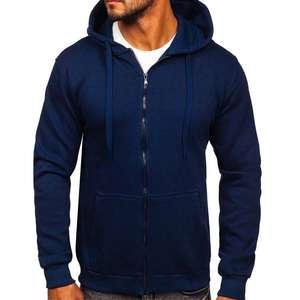 Hommes élégants sweats à capuche zippés avec logo personnalisé sweat confortable vêtements d'extérieur décontractés mode vêtements de tous les jours Streetwear grande taille - Product Image 2