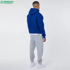Vente en gros de sweatshirt streetwear pour hommes avec logo personnalisé sweat à capuche de poche avec un design uni vierge pour l'hiver - Product Image 4
