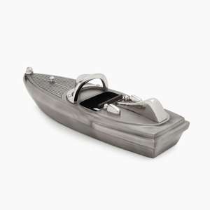 Modelo de barco de agua fundido hecho a mano, pieza de exhibición interior, suministro de decoración del hogar, recuerdo, juguete para regalo personalizado, barco de agua elegante, nuevo objeto - Product Image 5