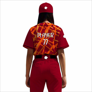 เครื่องแบบซอฟต์บอลแขนสั้นสำหรับใส่เล่นกีฬาเครื่องแบบซอฟต์บอลสไตล์ใหม่ - Product Image 2