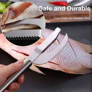 มีดอเนกประสงค์ 3-in-1 สำหรับตัดปลา ทำจากเหล็กกล้า พร้อมคุณสมบัติครบครัน - Product Image 3