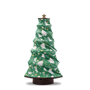 Đèn cây thông Noel gấp gọn, giấy đặc biệt, xu hướng mới <span class=keywords><strong>2025</strong></span>, đồ trang trí nhà cửa, đèn ngủ gỗ, quà tặng khuyến mãi, hàng thủ công OEM, quà Giáng sinh - Product Image 3
