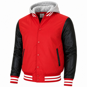 <b>Womens</b> Breathable Hooded Varsity <b>Jacket</b> with Detachable Hood Autumn/Winter Oxford Fabric - Product Image 5
