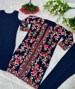 Printed Anarkali Set and Dupatta Set with Heavy Embroidery Work Trendy Womens Traditional Wear at Effective Price - Product Image 1