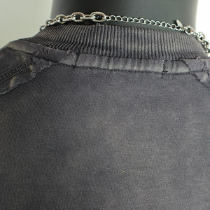 T-shirt surdimensionné personnalisé en coton épais 100% délavé au soleil, coupe épaules tombantes, style streetwear, 300 g/m², vintage, pour homme, effet délavé à l'acide - Product Image 4