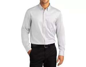 OEM/ODM 2026 NOUVEAU Chemises habillées en satin pour hommes, coupe ajustée, manches longues, tricotées, polyester/coton, personnalisation, vente chaude - Product Image 1