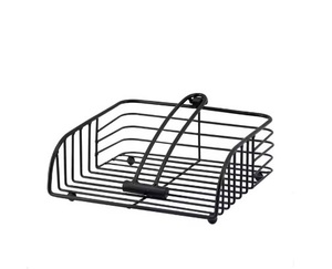 ที่ใส่กระดาษทิชชู่เหล็กเคลือบสีดำสำหรับจัดแสดงอาหารที่บ้านนักออกแบบงานฝีมือ - Product Image 4