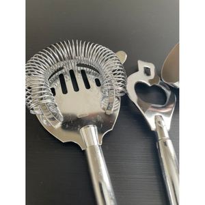 Ensemble de bar élégant en acier inoxydable et marbre avec finition polie en or parfait pour les mariages et la vaisselle élégante - Product Image 5