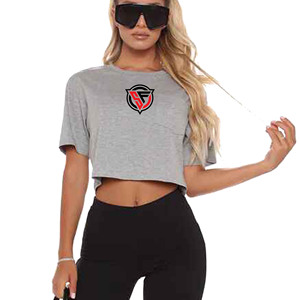 Haut court d'été décontracté pour femmes avec manches courtes T-shirt basique de meilleure qualité Logo personnalisé écologique fabriqué au Pakistan - Product Image 6