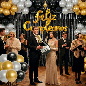 Elegante Kit di Decorazioni per Compleanno da 54 Pezzi, Set di Palloncini in Lattice e Arco per Festa di Primo Compleanno - Product Image 4