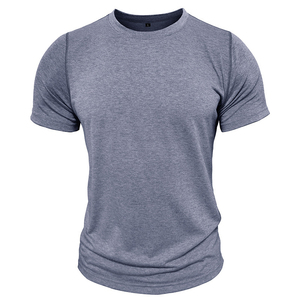 T-shirts pour hommes à col rond et manches courtes 100% coton, écologiques, respirants, avec logo personnalisé et design bicolore - Product Image 1