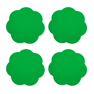 Flower Shaped White Lacquer Coaster, Premium <b>Wood</b> Drink With Scalloped Lacquer <b>Placemat</b> For Chic Tabletop Styling, Vietnam Craft - Product Image 3