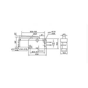 Micro-interrupteurs à levier à charnière longue droite V-152-1C25 - Product Image 3