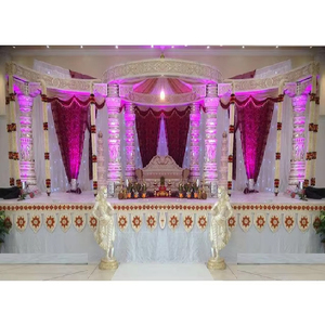 ตกแต่งงานแต่งงานสไตล์อินเดียแบบแฟนตาซี คัลยานา มันดัป ดีไซน์ใหม่ วัสดุไฟเบอร์กลาส พกพาสะดวก คัลยานา มันดัป สำหรับพิธีวิวาห์แบบฮินดู สไตล์ผสมผสาน สำหรับงานแต่งงานในสหรัฐอเมริกา - Product Image 1