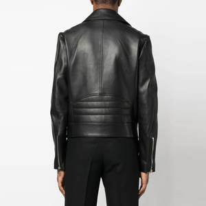 Vêtements décontractés pour hommes Veste de motard en cuir Veste de motard en cuir imperméable à l'eau pour hommes - Product Image 4