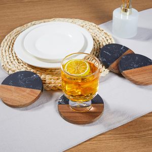 <b>Ceramic</b> Classic <b>Coasters</b> Set of 4-Eco-Friendly & Durable Drink <b>Coasters</b> for Tabletop Protection - Product Image 4