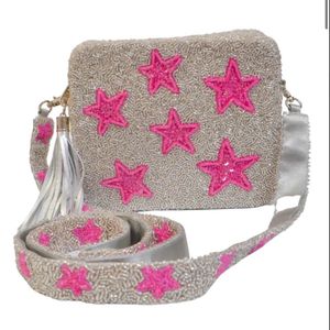 Light-Weight Beaded <b>Purse</b> with Comfortable Strap <b>Belt</b> - Product Image 4