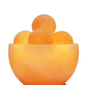 Pakistan Elegant Himalayan <b>Rock</b> Salt <b>Lamp</b> Fire Bowl Authentic Natural Crafts with Real Fire Effect - Product Image 6