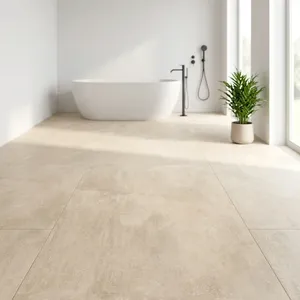 Baldosa de porcelana beige efecto caliza Arkitea italiana de alta calidad, 600 x 1200 mm, aspecto mármol, para suelos interiores de villas contemporáneas. - Product Image 6