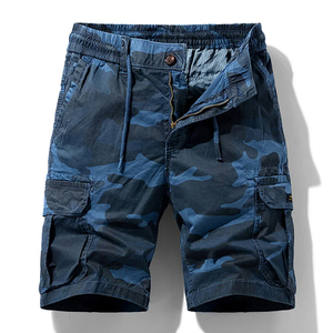 Pantalones Cortos Cargo Casuales para Hombre 2026, Camuflaje, Bolsillos con Cremallera Media, Diseño de Parches, Talla Grande, Tácticos, Antiarrugas, Cintura 100% Algodón - Product Image 4