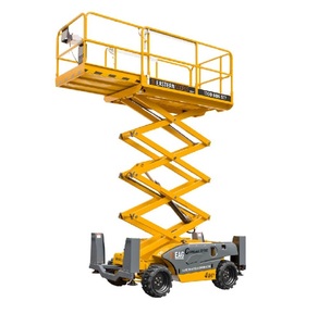 Elevador de tijera para terreno áspero de 26-32 pies con accionamiento eléctrico/hidráulico Capacidad de 6 toneladas para sitios de construcción Elevador de plataforma al aire libre - Product Image 6