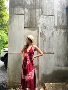 Nuevo vestido tradicional de verano de algodón y teñido para mujer - Product Image 4