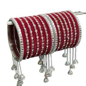 Low Moq Churi Brazaletes Conjuntos para niñas Estilo elegante indio hecho a mano Churiyan Brazaletes Joyería Mujeres disponibles a precio barato - Product Image 1