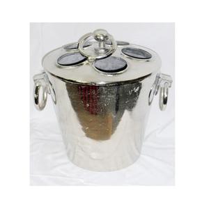 Cubo de hielo Espesar Contenedor de cubitos de hielo de acero inoxidable con mango portátil Cubo de hielo Vino Champán Fiestas - Product Image 2