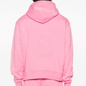 2025 usine en gros hommes hiver décontracté couleur unie respirant doublé sweat à capuche Logo personnalisé sweats à capuche faits - Product Image 4