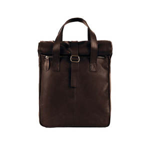 Sac à dos Crazy Horse en cuir avec couvercle roulé Sac à dos rétro fait à la main pour ordinateur portable Sac de voyage vintage OEM Vente en gros LRTB-0001 - Product Image 1