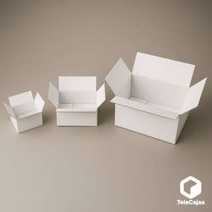 Caja Baja Mediana de 305x228x102 mm, Cartón Kraft Blanco Resistente con Solapas para Envíos Postales Rígidos - Product Image 5