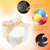 Boîtes en plastique transparentes PET PVC personnalisables, emballages pour cadeaux de Noël, boîte en plastique