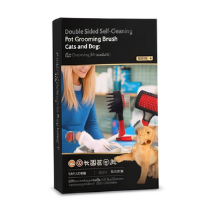 Double Sided Self-Cleaning <b>Pet</b> Grooming <b>Brush</b> for Cats and Dogs - Product Image 3