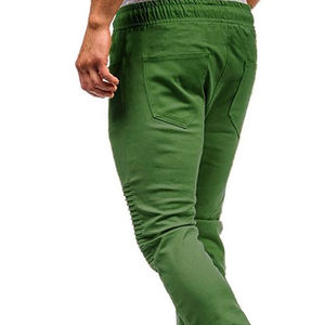 2024 personnalisé haute qualité mode couleur verte hommes sport Joggers taille haute lâche cordon Joggers hommes pantalons - Product Image 6