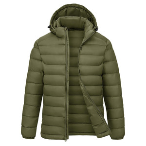 Chaquetas de Hombre Personalizadas de Alta Calidad 2025, Estilo Urbano, Diseño de Empalme, Chaqueta con Capucha y Cremallera de Gran Peso para Hombre - Product Image 1